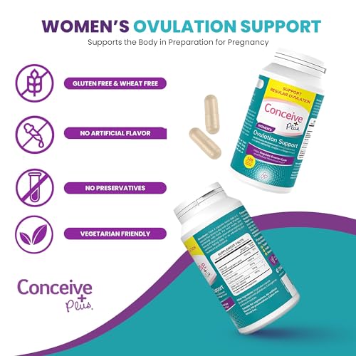 CONCEIVE PLUS Womens Ovulation Support - PCOS Supplement for Fertility CONCEIVE PLUS