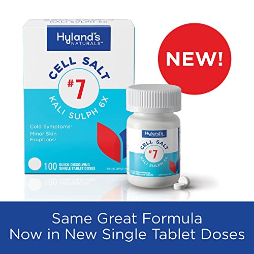 Hyland's Naturals No. 7 Cell Salt Kali Sulph 6X Tablets, Cystic Acne and Acne Scare Treatment - AB Mystery