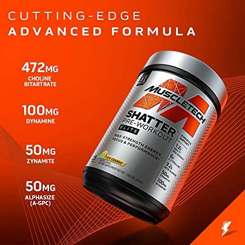 Pre Workout for Men & Women | MuscleTech Shatter Elite Pre-Workout | Preworkout - AB Mystery