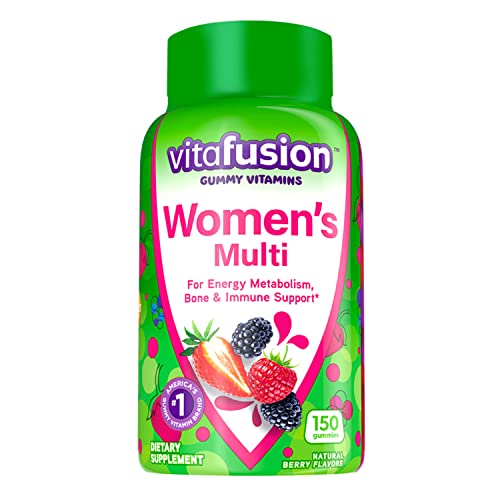 Vitafusion Womens Multivitamin Gummies, Berry Flavored Daily Vitamins for Women With Vitamins