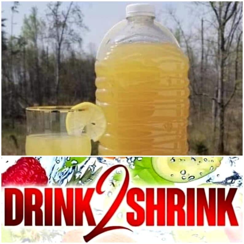 4 Week drink2Shrink Detox Formula Start Losing That Stubborn Belly Fat! (Green Apple) - AB Mystery