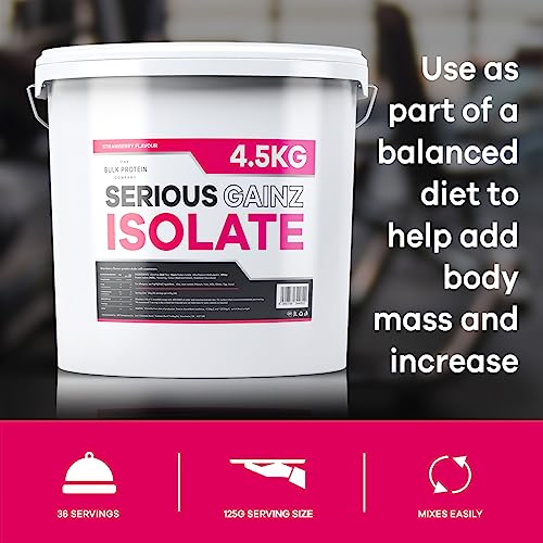 The Bulk Protein Company, Serious Gainz Isolate – 4.5kg – Whey Protein Powder The Bulk Protein Company