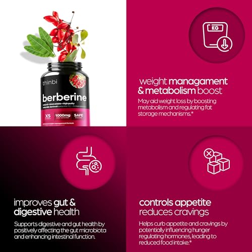 1000mg Berberine Supplement Capsules with Bitter Melon and Banaba Leaf - 30 Servings - AB Mystery