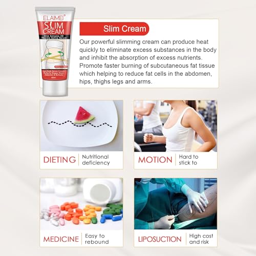 Hot Cream 2 Pack, Slimming Hot Cream for Belly Burns Fat, Slimming Cream Fat Burning - AB Mystery