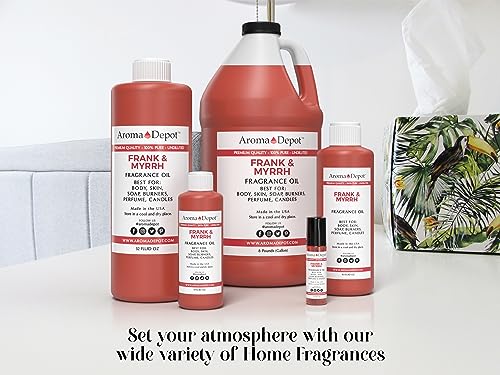 Frankincense & Myrrh 4 oz. Fragrance Oil I Perfume I Skin Oil I Scented Oil. DIY Projects Such as Candles - AB Mystery