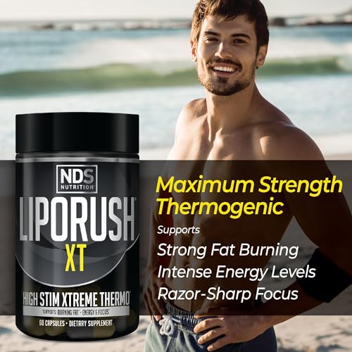LIPORUSH NDS Nutrition XT - Super Concentrated Thermogenic with L-Carnitine & Teacrine - AB Mystery