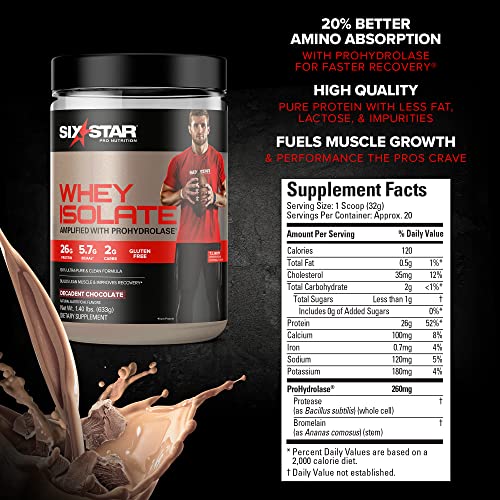Whey Protein Isolate Six Star 100% Whey Isolate Protein Powder Whey Protein Powder - AB Mystery