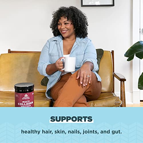 Collagen Powder Protein by Ancient Nutrition, Multi Collagen Vanilla Protein Powder - AB Mystery