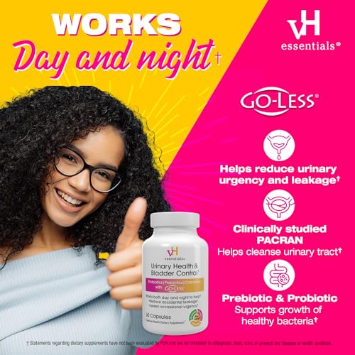 vH essentials Urinary Health & Bladder Control, Cranberry Extract, Prebiotics and Probiotics - AB Mystery