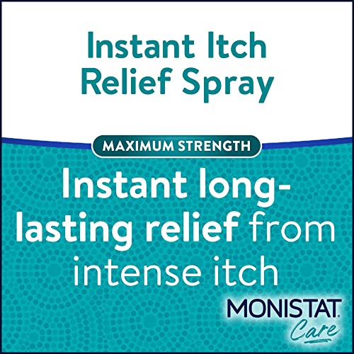 Monistat Instant Itch Relief Spray for Women, Maximum Strength Feminine Itch Care, 2 oz - AB Mystery