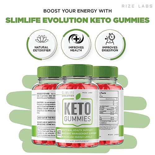 (3 Pack) SlimLife Keto Gummies, SlimLife Evolution Keto Gummies for Advanced Weight Loss