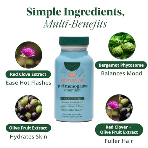 Semaine Peri/Menopause Bundle for Thicker Hair, Hot Flashes, Deeper Sleep, Fewer Cravings, Better Moods - AB Mystery