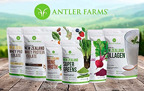 Antler Farms - 100% Grass Fed New Zealand Whey Protein Isolate, Unflavored, 30 Servings - AB Mystery