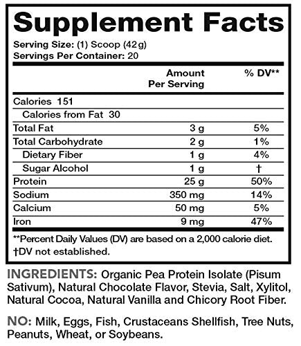 Lean & Pure Plant Protein, 25g of Protein, Non GMO, Vegan, Gluten Free. Low Carb, 842g - AB Mystery