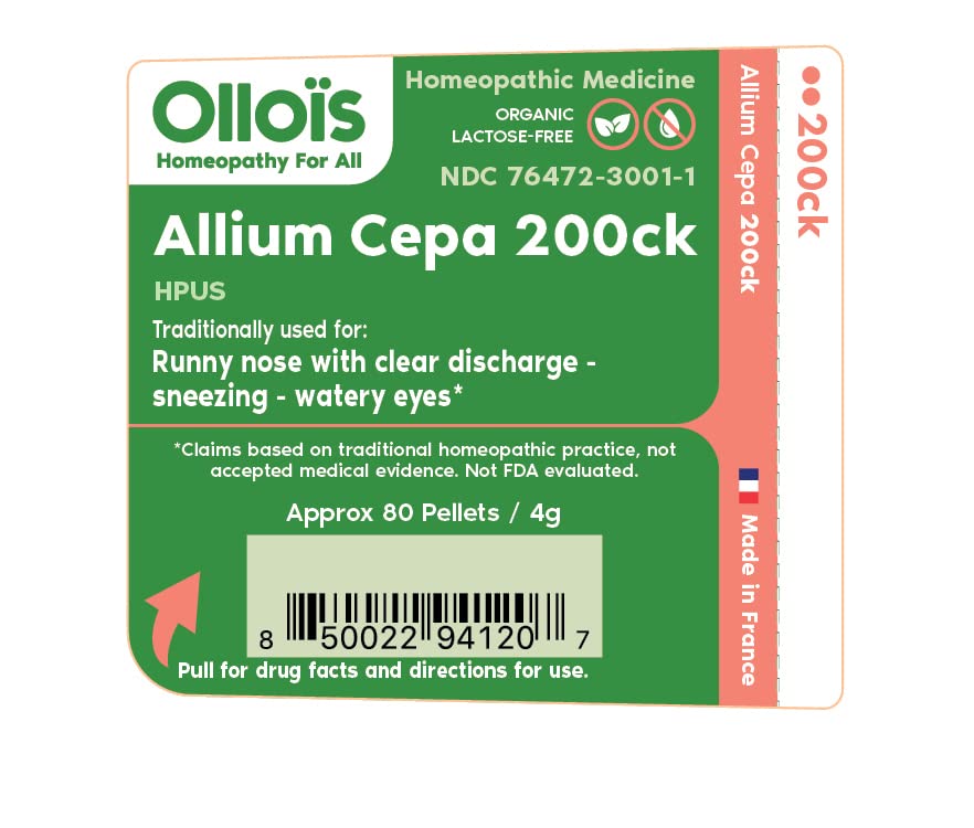 OLLOIS Allium Cepa 200ck Organic & Lactose-Free Homeopathic Medicine, 80 Pellets (Pack of 1) - AB Mystery
