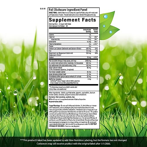 Irwin Naturals EstroPause Menopause & Women's Health Support Supplement 80 Liquid Softgels - AB Mystery