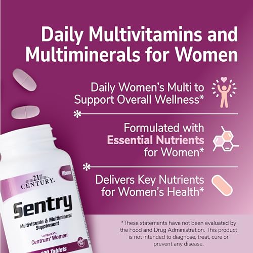 21st Century Sentry Women Multivitamin Tablets, 120 Count - AB Mystery