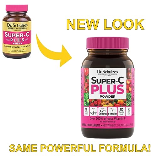 Dr. Schulze's | Super-C Plus Powder | Vitamin C Complex | Clinical Herbal Formula - AB Mystery