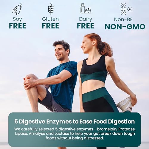 UpNourish Probiotics - 200 Billion CFUs, 15 Strains, Prebiotics & Enzymes - 60 Vegan Cap - AB Mystery