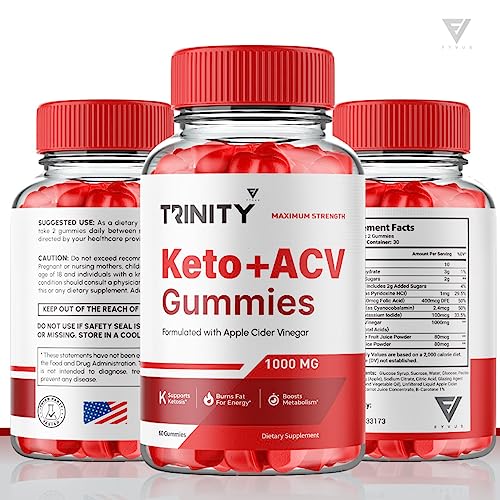(3 Pack) Trinity Keto, Trinity Keto ACV Gummies - Trinity Keto ACV Gummies Advanced Apple