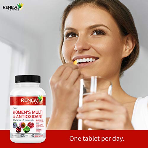 Renew Actives Women's Multi-Vitamin & Antioxidant: Daily Health Supplement for Woman - AB Mystery