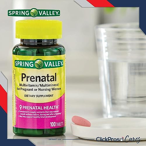 Spring Valley Prenatal Multivitamin/Multimineral for Pregnant and Nursing Women Dietary Supplement ClickPros