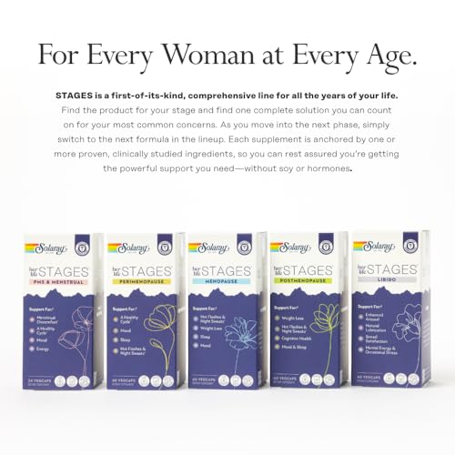 Solaray Postmenopause her Life Stages - Post Menopause Supplements for Women with Resveratrol - AB Mystery