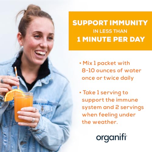 Organifi Immunity - Organic Superfood Immunity Support - 15 Single Serve Packets - AB Mystery