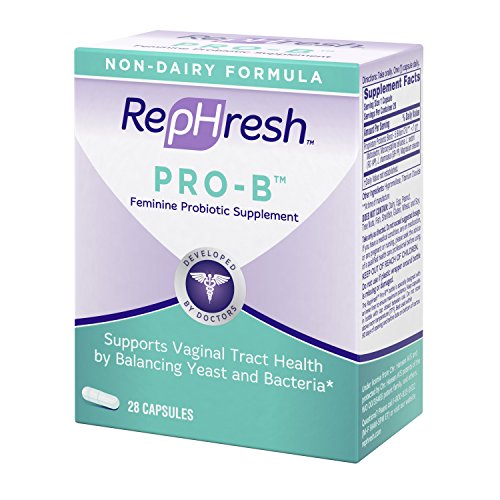 NEW RepHresh Pro-B Feminine Probiotic Supplement Non- Dairy Formula/Vegetarian Capsule, 28ct - AB Mystery