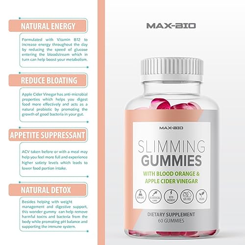 (Official 2 Pack) Slimming Gummies It Works with Apple Cider Vinegar and Sicilian Blood Orange Extract - AB Mystery
