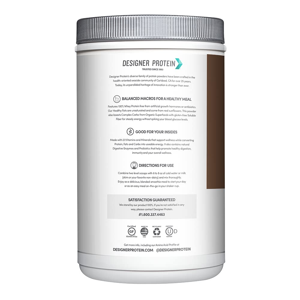 Designer Wellness, Designer Whey Protein Meal Powder with Vitamins, Minerals, and Organ - AB Mystery