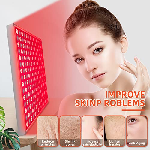 TherapSky Red Light Therapy Device 45W LED Red Infrared Light Therapy Lamp w/Remote Control and Timer - AB Mystery