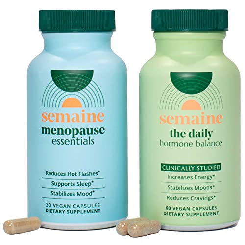 Semaine Peri/Menopause Bundle for Thicker Hair, Hot Flashes, Deeper Sleep, Fewer Cravings, Better Moods