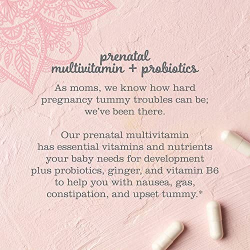 Mommy's Bliss Prenatal Multivitamin + Probiotic for Women w/ Folic Acid, Supports Baby Mommy's Bliss