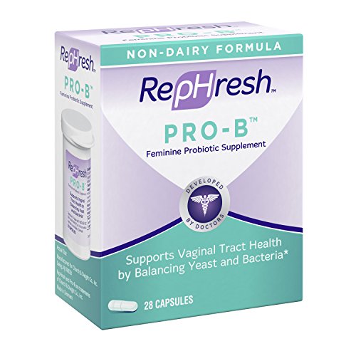 NEW RepHresh Pro-B Feminine Probiotic Supplement Non- Dairy Formula/Vegetarian Capsule, 28ct - AB Mystery