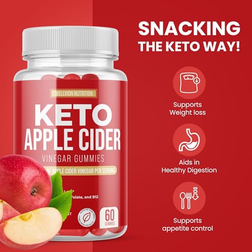 Wellvion Keto ACV Gummies for Weight Loss Support - Advanced Formula (1000mg) - AB Mystery