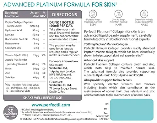 Perfectil Platinum Collagen for Skin 10 x 50 ml - AB Mystery