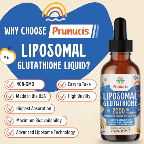 2000MG Liposomal Glutathione Liquid, 98% Absorption, Glutathione Liquid Supplement - AB Mystery