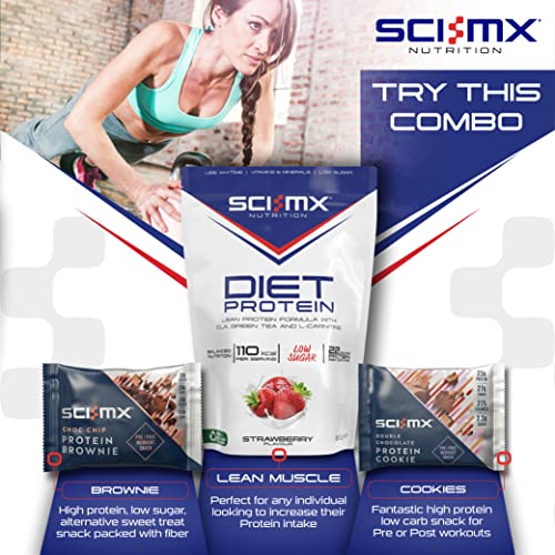 SCI-MX Diet Protein, High Protein, Low Sugar, Low Fat Lean Protein Formula Powder with Added CLA SCI-MX