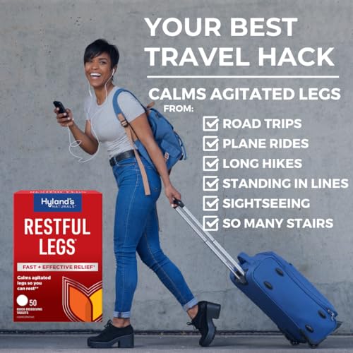 Hyland's Naturals Restful Legs Tablets, Natural Itching, Crawling, Tingling & Leg Jerk Relief, Quick Dissolving - AB Mystery