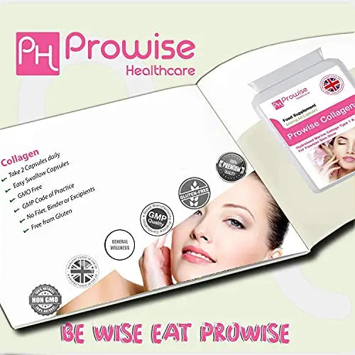 Marine Collagen Type 1 and Type 2 1200mg - 60 Capsules | UK Manufactured - AB Mystery