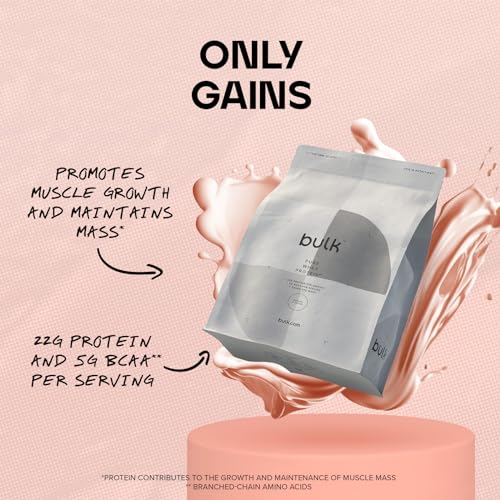 Bulk Pure Whey Protein Powder Shake, Berries and Cream, 2.5 kg, Packaging May Vary Bulk