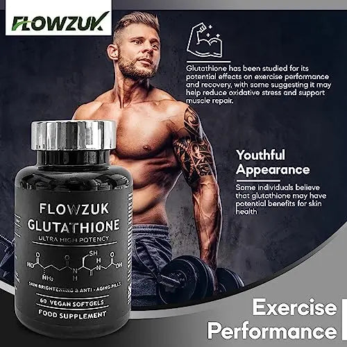 Glutathione Supplements Ultra High Strength 60 Easy to Swallow softgels with Added Vitamin C and Collagen - AB Mystery