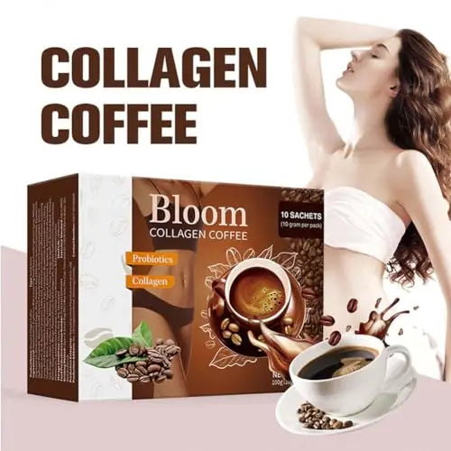 Bloom Collagen Coffee, Collagen Coffee from Japan, Bloom Coffee Collagen - AB Mystery