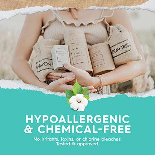 Tampon Tribe - Organic Cotton Pads with Wings for Women, Chemical-Free Breathable Sanitary Pads - AB Mystery