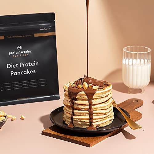 Protein Works - Diet Protein Pancake Mix | 135 Calories Per Serving | Low Sugar Protein Pancake Mix Protein Works