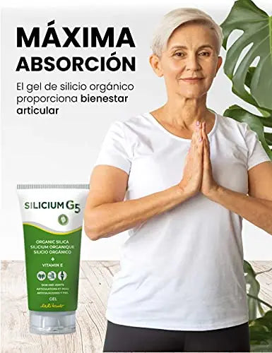 SILICIUM G5 Gel | Transdermal Silica Supplement for Skin Application and Dermal Absorption - AB Mystery