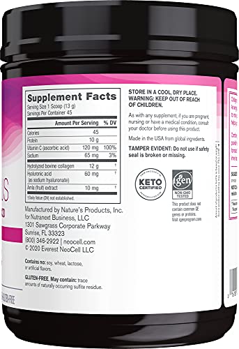 NeoCell Super Collagen Powder, Collagen Plus includes Vitamin C & Hyaluronic Acid - AB Mystery