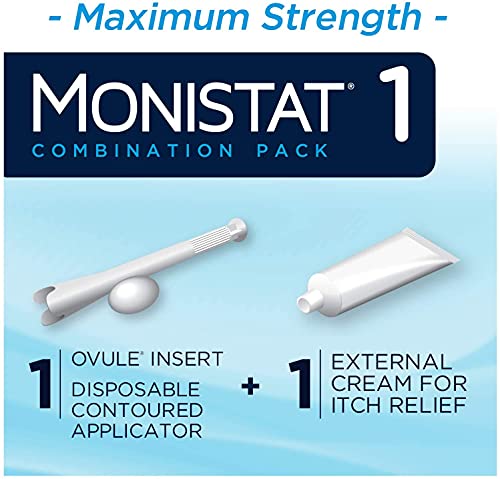 Monistat 1-Day | Day or Night Combination | Yeast Infection Treatment, Prefilled, 1 Pack - AB Mystery
