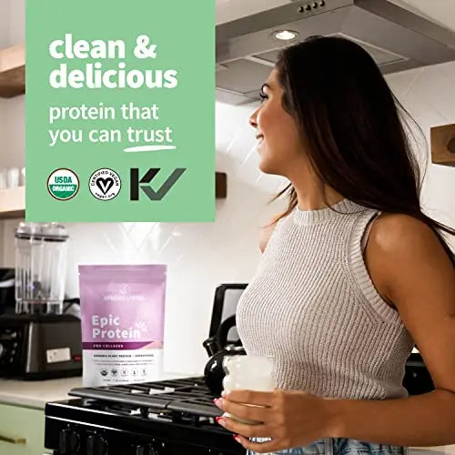 Sprout Living Epic Protein Pro Collagen, 364 g - AB Mystery